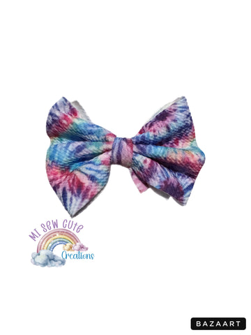 Tie Dye Hair Bow