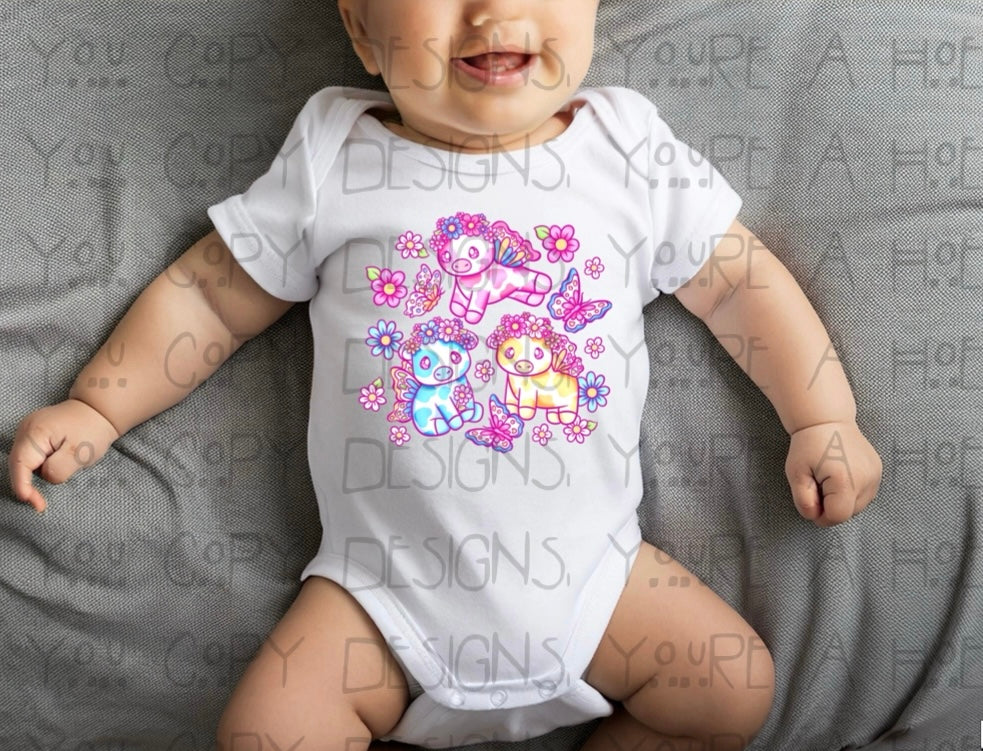 Infant Fairy Cows Bodysuit