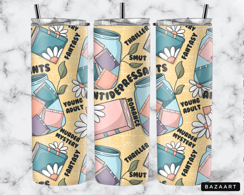 Book Antidepressants Tumbler