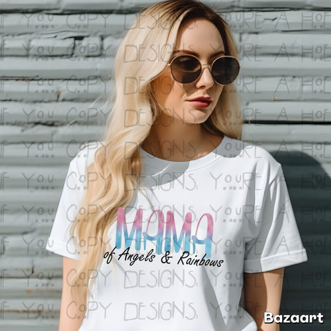 Mama of Angels & Rainbows Tee