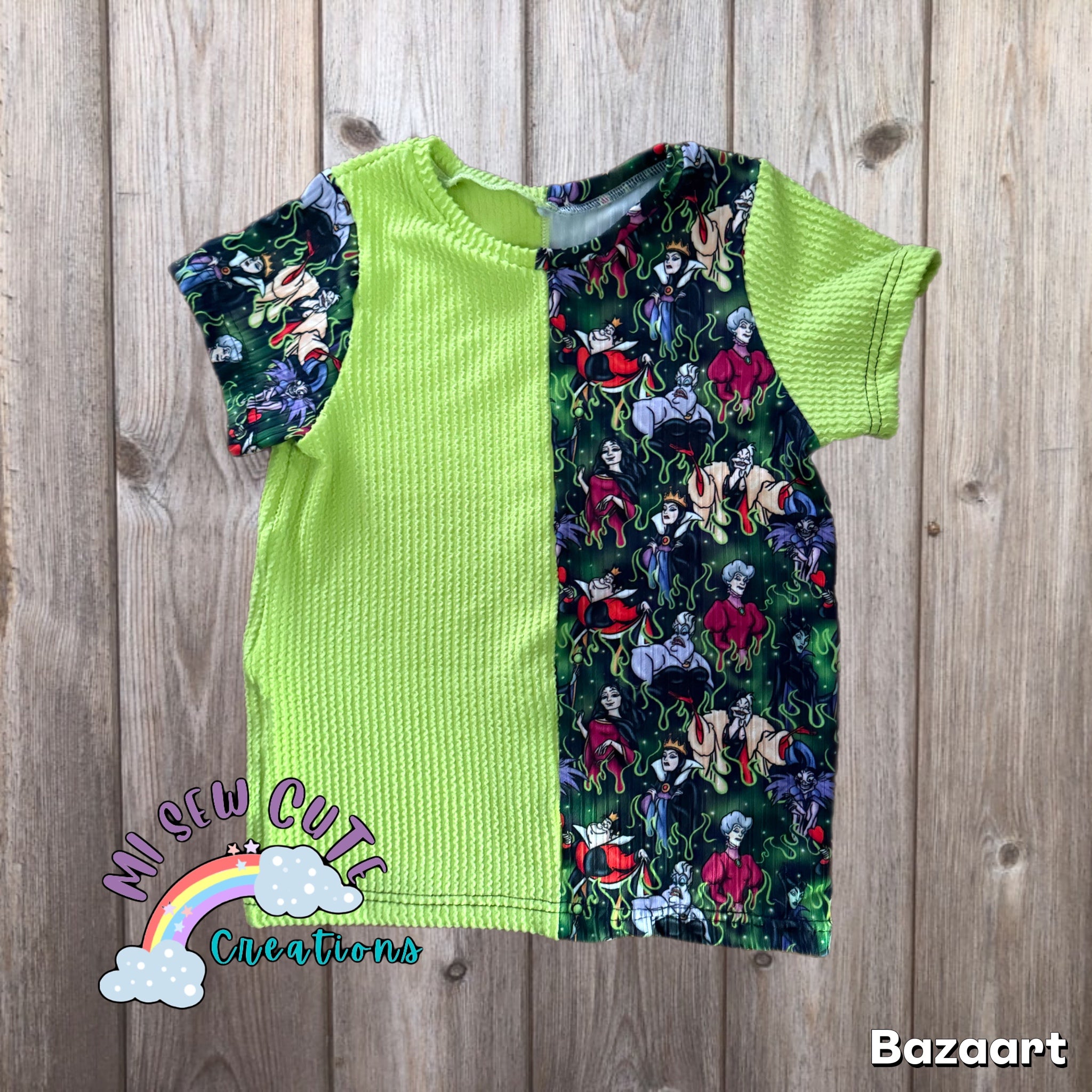 Size 6 Villain Flames Tee