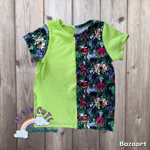 Size 6 Villain Flames Tee