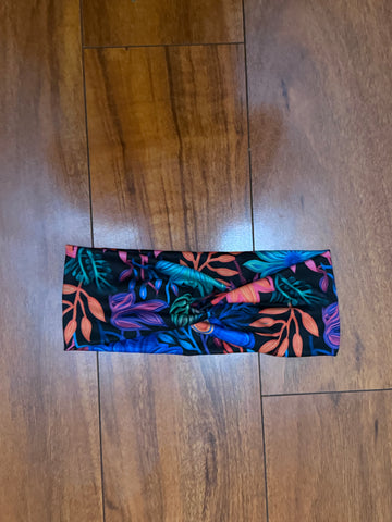 Neon Floral Adult Headband