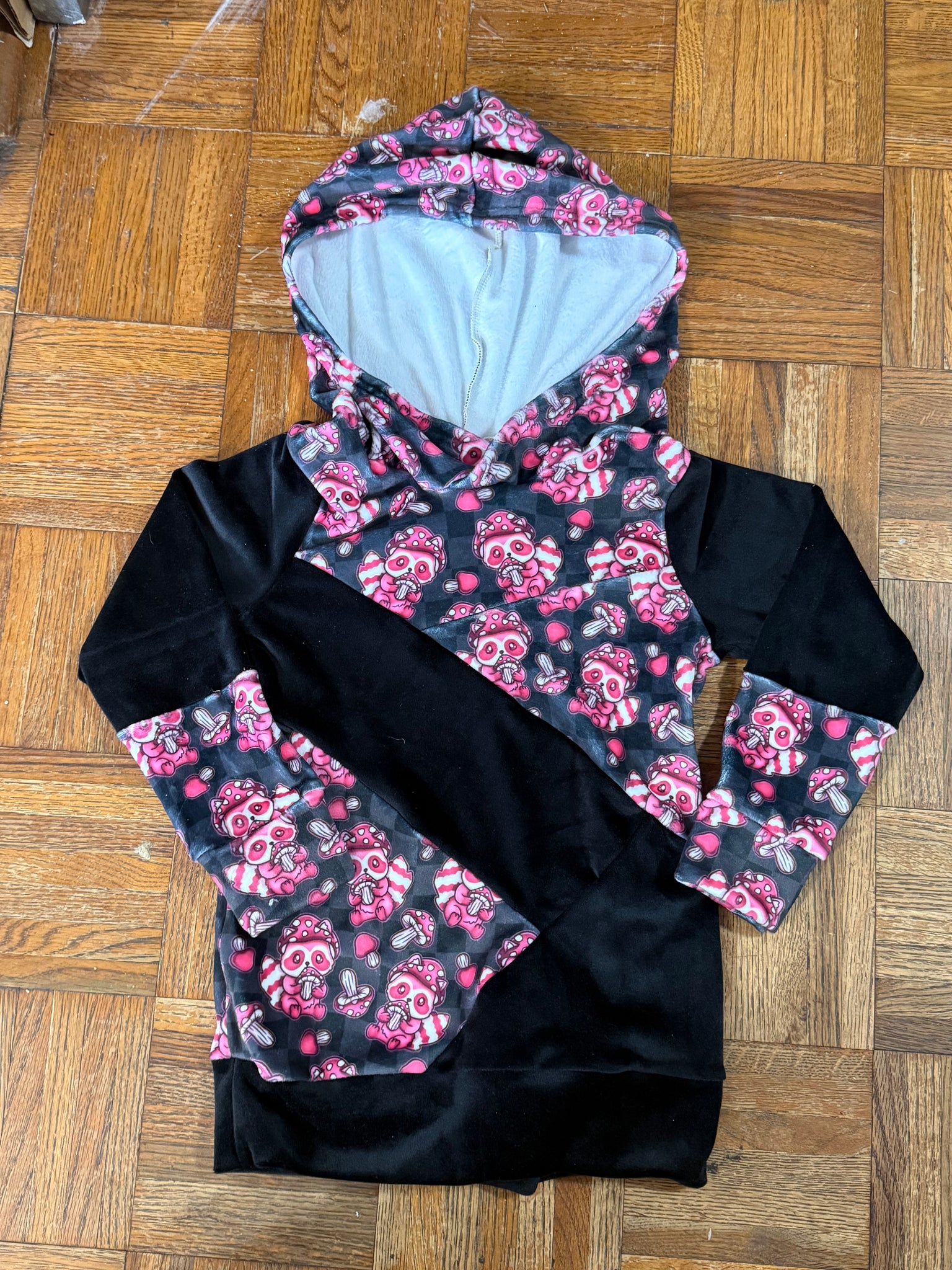 Size 7 Scrappy Raccoon Hoodie