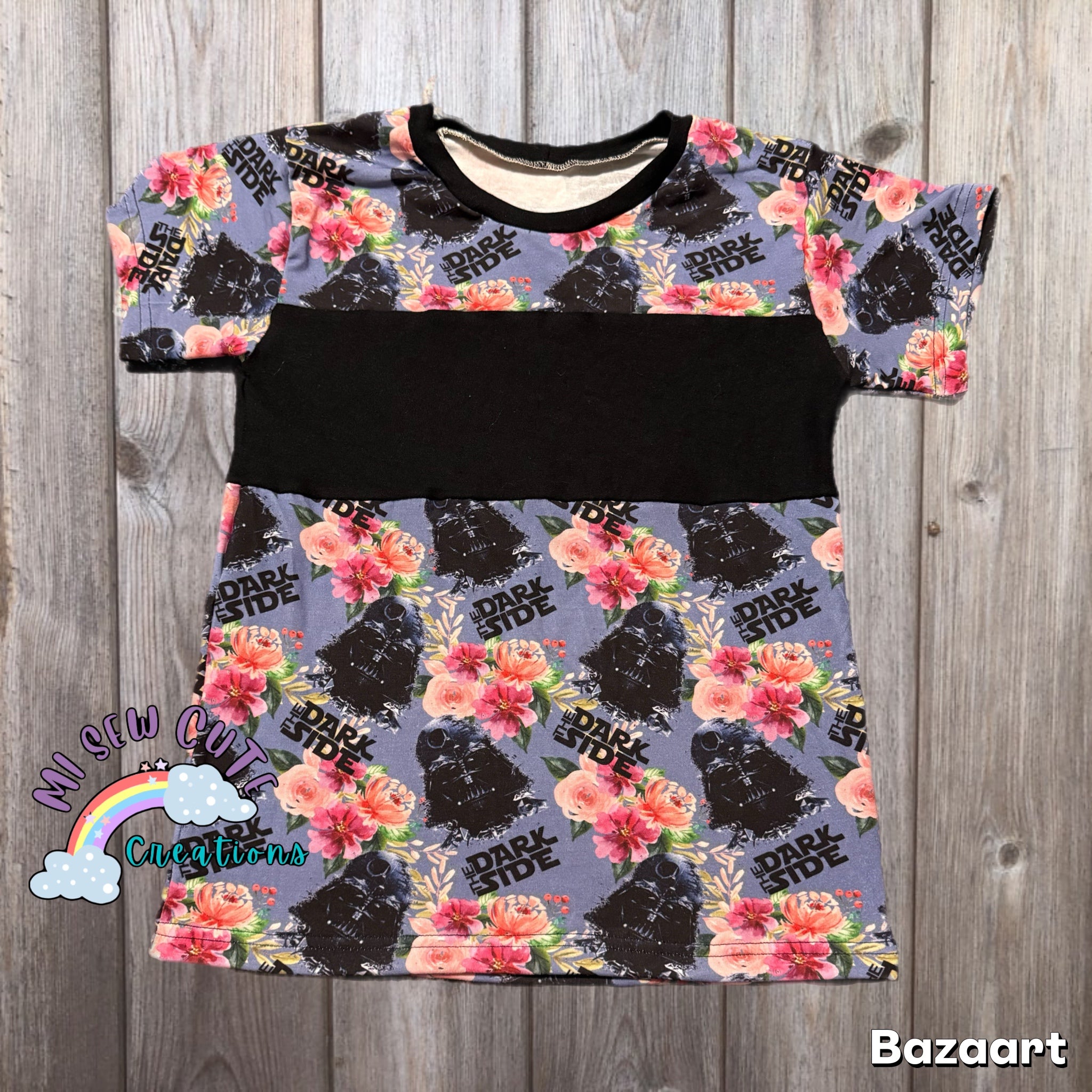 Size 10 Floral Vader Tee