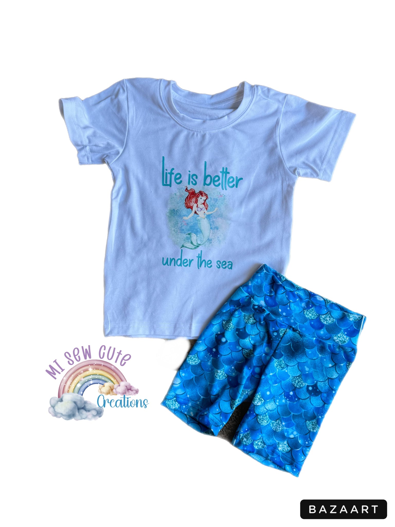 Size 2T Sea Witch piece set