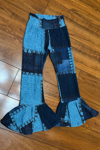 3T Faux Demin Bell Bottoms