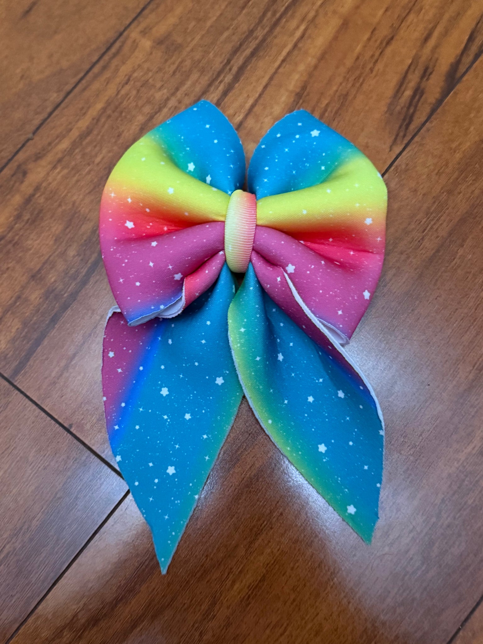 Rainbow Sailor Bow