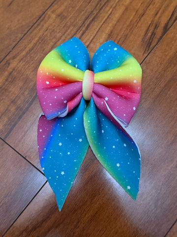 Rainbow Sailor Bow
