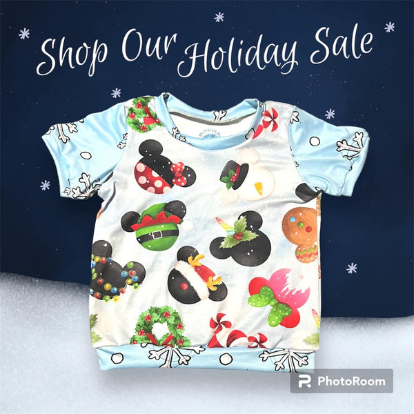 9-12M Christmas Mouse Tee