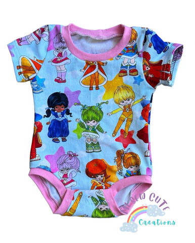 0-3M Rainbow Girl Bodysuit