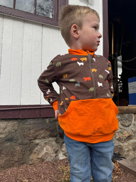 Design Your Own Kids Half Zip Sweater