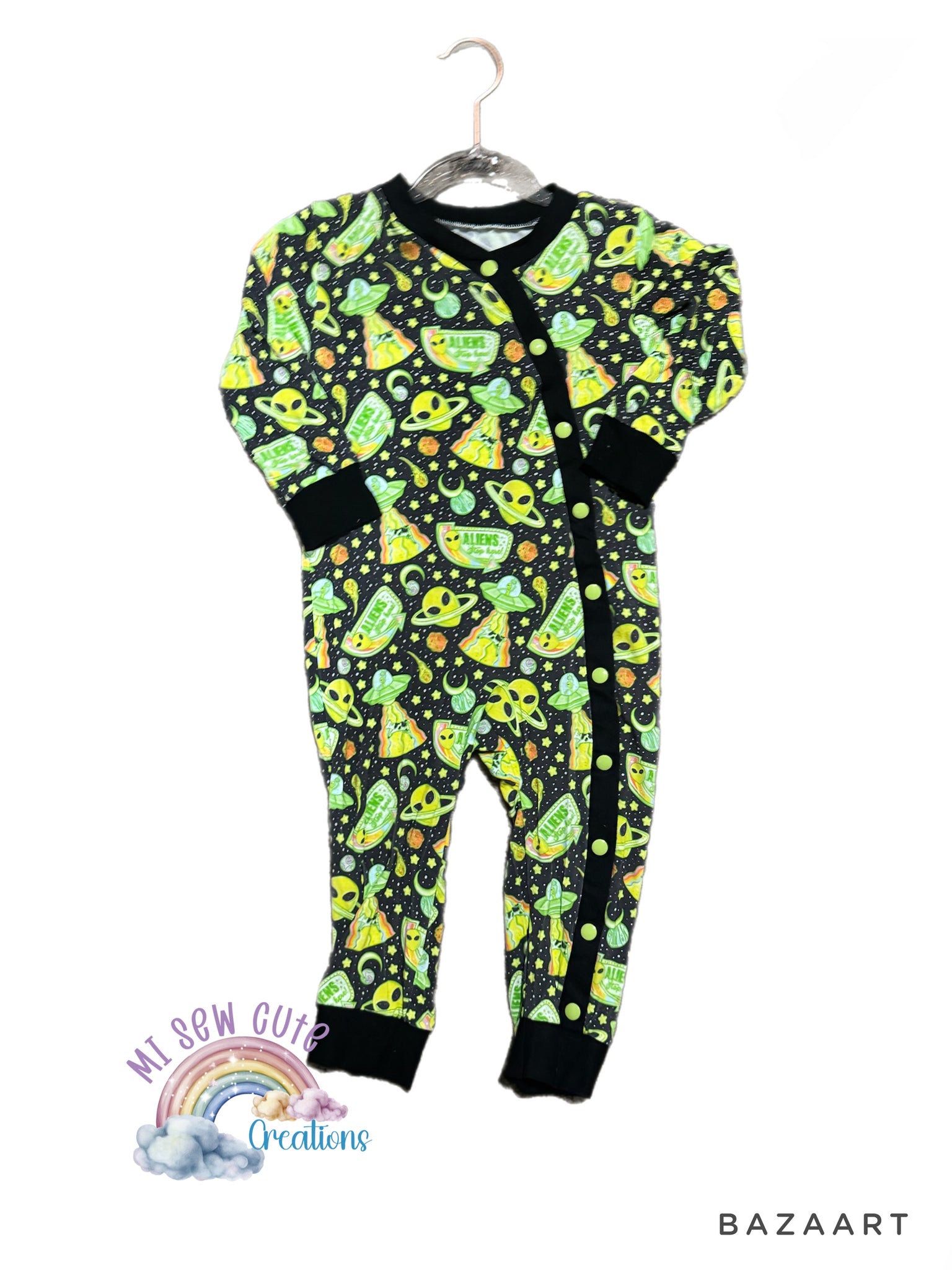 12-18M Alien Snap Suit