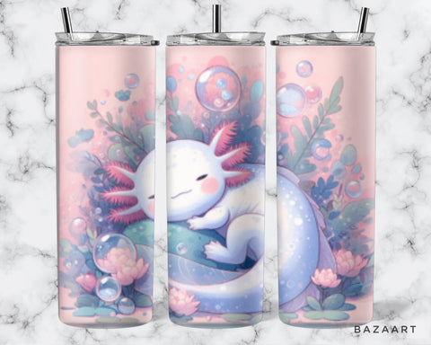 20oz Cute Axolotl Tumbler