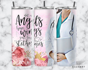 20oz Not All Angels Wear Wings Tumbler