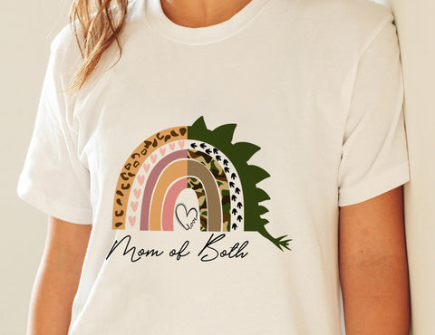 Mom of Both Rainbow Tee